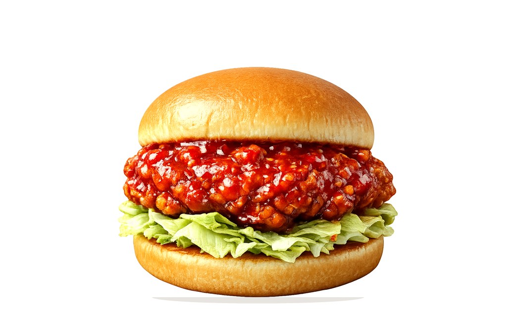 Crispy Burger Spicy Korean